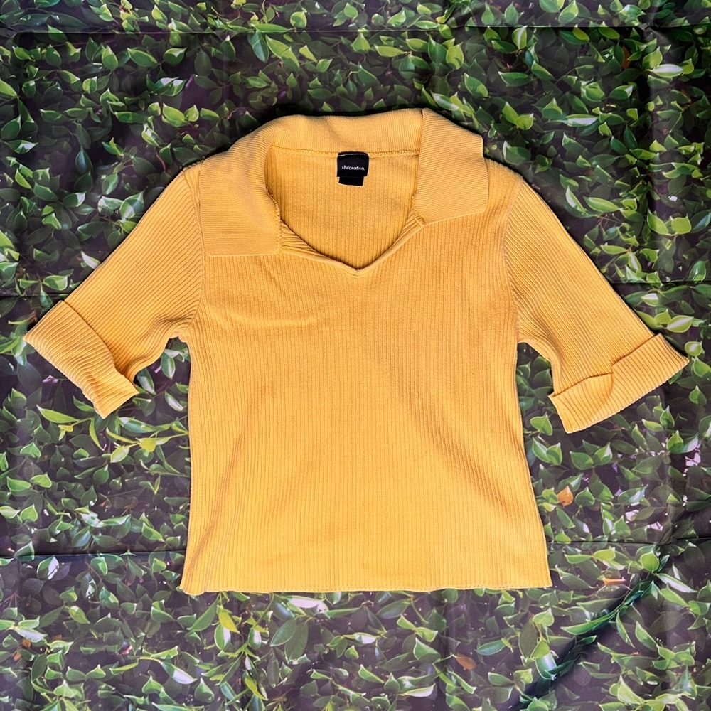 Xhilaration Ribbed Quarter Sleeve